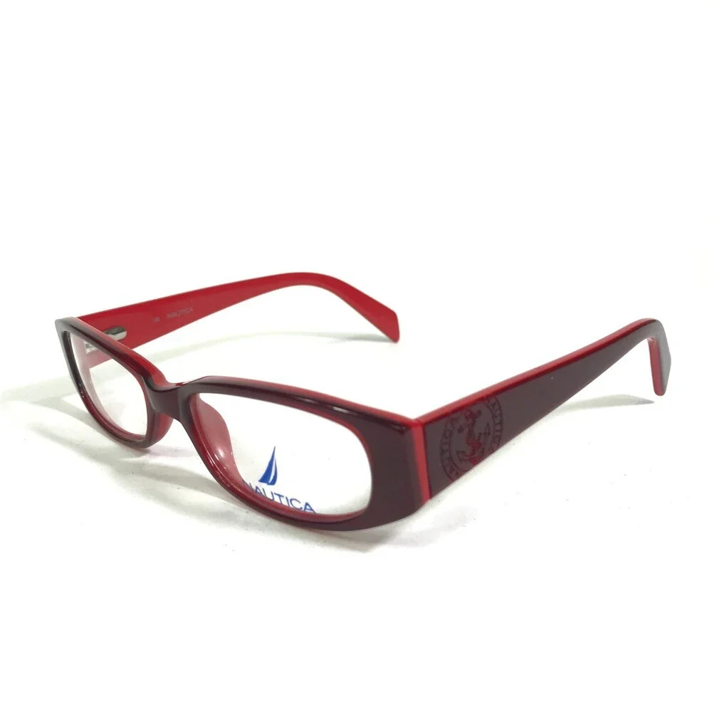 Nautica Petite Small Eyeglasses Frames N8038 654 Red Rectangular 48-16-135